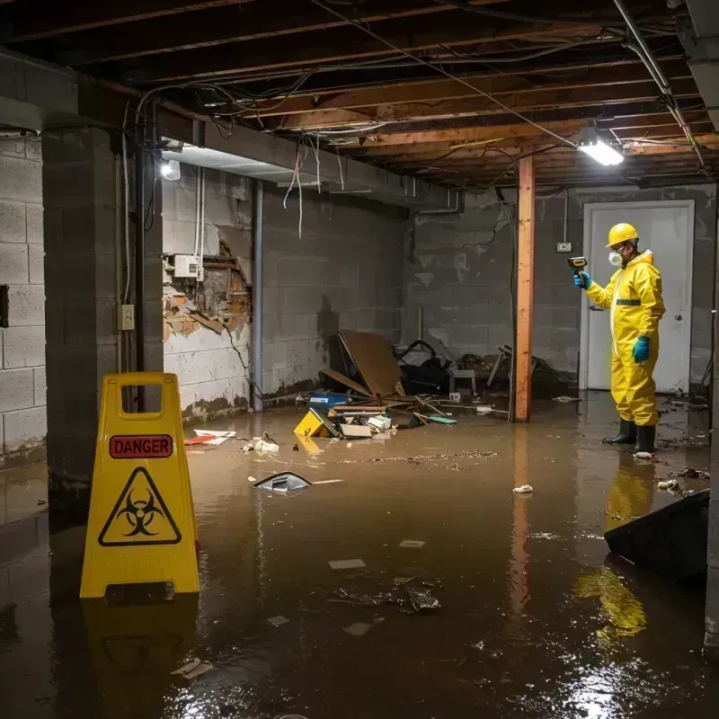 Flooded Basement Electrical Hazard in Echols County, GA Property